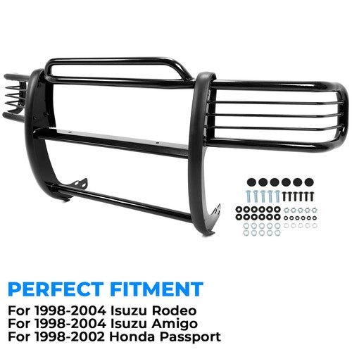 Bull Bar Grille Guard Black Steel Power Coated for Isuzu Rodeo Amigo 1998-2004