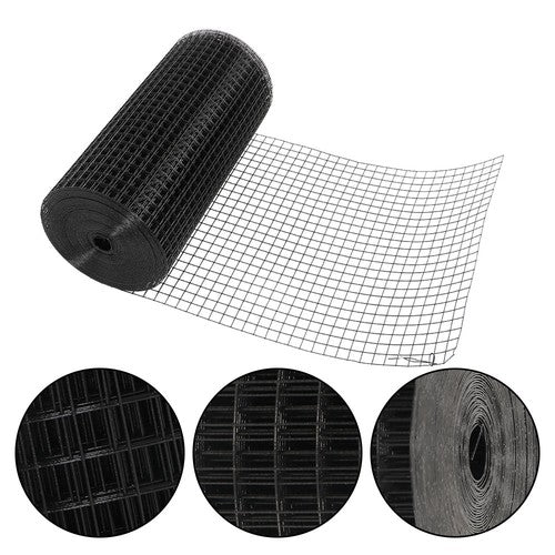 DURAFORCE 1"x1"16 Gauge 24"x100' Welded Wire Fence Vinyl Coated Chicken Rabbit Mesh