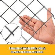 DURAFORCE 1"x1" 16 Gauge 24"x50' Welded Wire Fence Vinyl Coated Chicken Rabbit Mesh