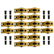 DURAFORCE 1.7 Ratio 7/16" Stud Gold Roller Rocker Arms Kit For Chevy BBC 396 402 427 454