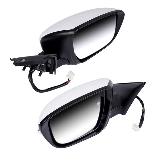 DURAFORCE 2Pcs Door Mirrors Power Heated with Camera LH & RH for Nissan Rogue 2.5L 2.0L l4