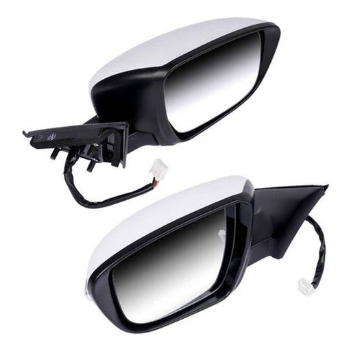 DURAFORCE 2Pcs Door Mirrors Power Heated with Camera LH & RH for Nissan Rogue 2.5L 2.0L l4