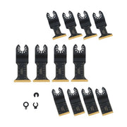 DURAFORCE For Metal Wood Plastic Cuts 12 Pcs Titanium Oscillating Saw Blades