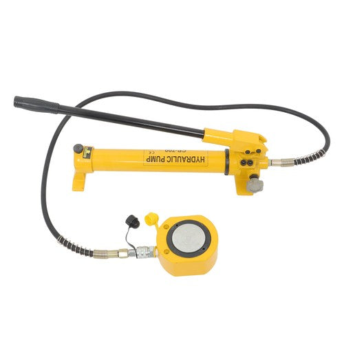 DURAFORCE 50T Low Profile Hydraulic Cylinder Jack Kit+CP-700 Manual Hydraulic Hand Pump