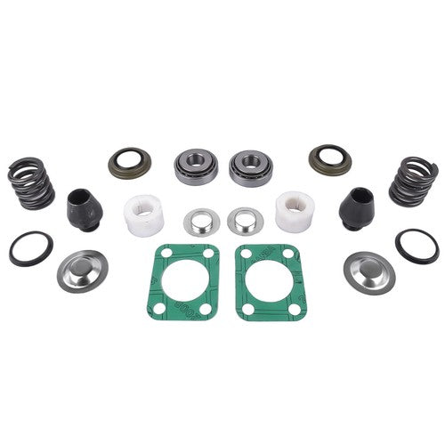 DURAFORCE Front Axle King Pin Rebuild Kit For Dodge W250 W300 Bearing Bushing Spring Seal