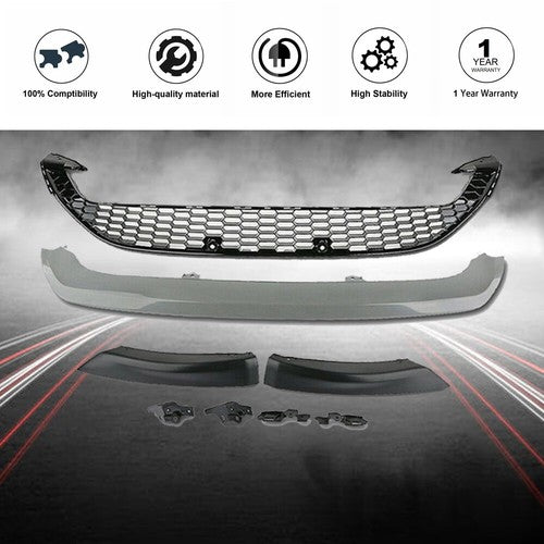 DURAFORCE Fit For Ford Focus 2015 2016 Front Bumper Lower Grille Grill Plastic 3PCS Lips