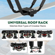 DURAFORCE Set of 4 PCS Canoe Boat Kayak Roof Rack Car SUV Truck Top Mount J-Bar Holder
