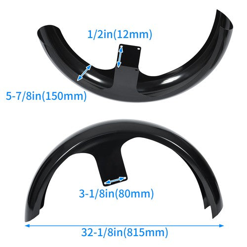 Painted 26 Inch Wheel Wrap Front Fender for Harley Touring Street Glide Bagger