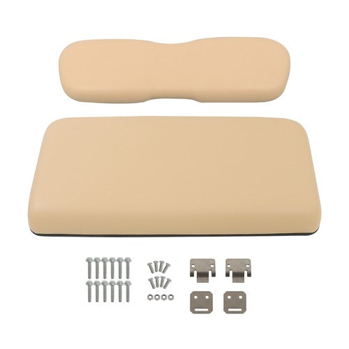 DURAFORCE Golf Cart Beige Front Seat Bottom+Back Cushion Set For Club Car DS 2000.5-Up