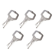 DURAFORCE Adjustable 11" Locking C Clamp Pliers Grip w/ Swivel Pad Vise Jaws 5 Pcs