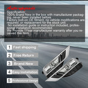 DURAFORCE Front Bumper Left+Right Side Fog Light Assembly w/Switch For Honda CRV 2015-2016