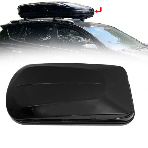 DURAFORCE 14 ft³ ABS Car Roof Top Box Cargo Luggage Carrier 2 Locks Toolless Install