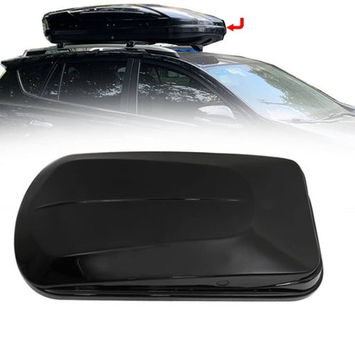 DURAFORCE 14 ft³ ABS Car Roof Top Box Cargo Luggage Carrier 2 Locks Toolless Install