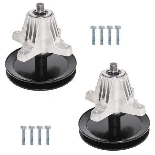 DURAFORCE 2pc Spindle Assembly For MTD Lt46 LX46 46" Deck 918-06977A 618-06977 618-06977A