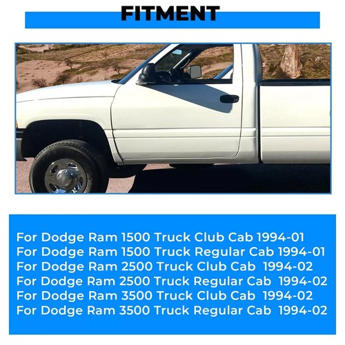 Lower Front Door Skin Set For 94 To 02 Dodge Ram Except 4 Door Quad Cab Pair