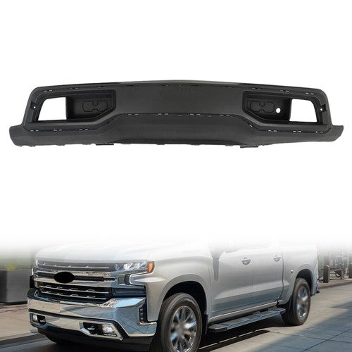 DURAFORCE For 2019-2021 Chevrolet Silverado 1500 Black Plastic Front Bumper W/O Vents