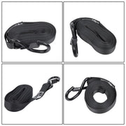 DURAFORCE 4 Pack Steel Ratchet Strap Black Fracture Strength 2200lbs 1in*15ft S Hooks