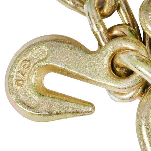 DURAFORCE For G70 5/16" V-Chain Bridle w/ 15" Large J Hooks,J-Hook w/ Grab Hooks 3' US