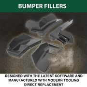 DURAFORCE Front + Rear 1/4 Quarter Panels Bumper Filler For 80-85 Chevrolet Caprice/Impala