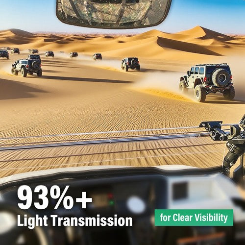 DURAFORCE Flip Windshield Scratch Resistant For 2015+ Kawasaki Mule Pro FXT /DXT /DX /FX