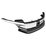 DURAFORCE Front Upper Lower Grille LED Fog Lights Set for 2016 2017 for Honda Accord