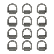 DURAFORCE Heavy Duty 3/8" Weld-On D Rings 5000 lbs MBS 12 Pack for Trailers & ATVs