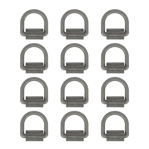 DURAFORCE Heavy Duty 3/8" Weld-On D Rings 5000 lbs MBS 12 Pack for Trailers & ATVs