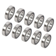 DURAFORCE 10Pcs 6008-2RS Bearings 40×68×15mm Double Rubber Seals Deep Groove Ball Bearing