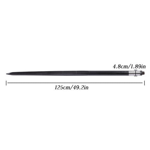 DURAFORCE For Tractor 2PCS 49" Square Hay Spike Bale Spear Wide Tine Spike Skid Conus