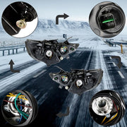 DURAFORCE Fit For Hyundai Sonata 2011-2014 Projector Headlights Headlamps LH&RH Side Pair