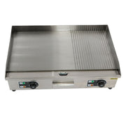DURAFORCE 30 Inch Commercial Electric Griddle 3000W Countertop Teppanyaki Grill 122℉-572℉
