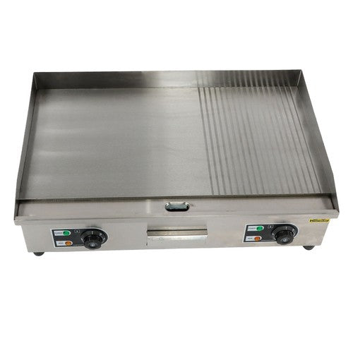 DURAFORCE 30 Inch Commercial Electric Griddle 3000W Countertop Teppanyaki Grill 122℉-572℉