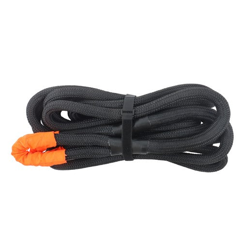 DURAFORCE 1in × 30ft Kinetic Recovery Rope 34000lbs Tow Rope Recovery Snatch Strap Black