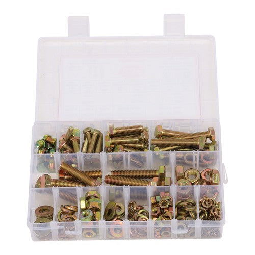 DURAFORCE 236PCS M6 M8 M10 Heavy Duty Bolts and Nuts Assortment Kit Grade 8.8 Alloy Steel
