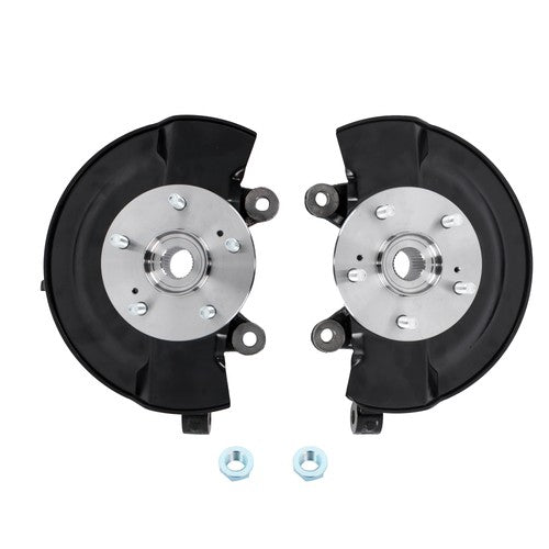 DURAFORCE 2× Steering Knuckle & Wheel Hub Bearing Assembly For Honda CR-V L4 2.4L 2007-09