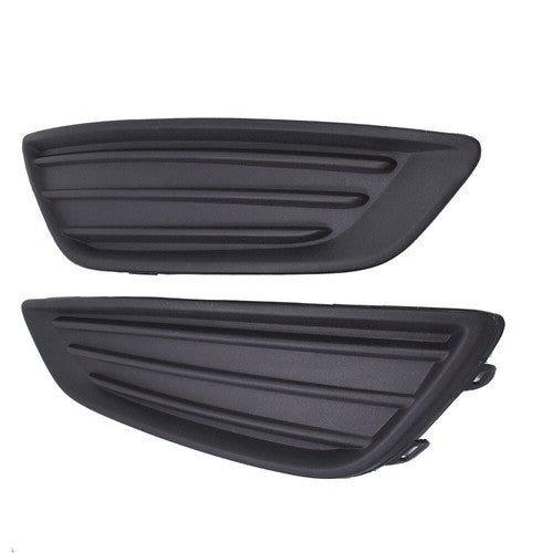 DURAFORCE Left&Right Black Fog Light Cover For Ford Focus 15-2017 2018 Frame Bezel Trim