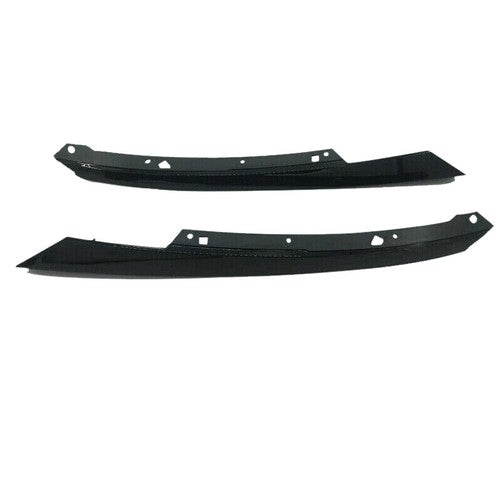 For 2019-2021 Honda Civic 3Pcs Front Upper Grille&Headlight Eyelid Molding Trim