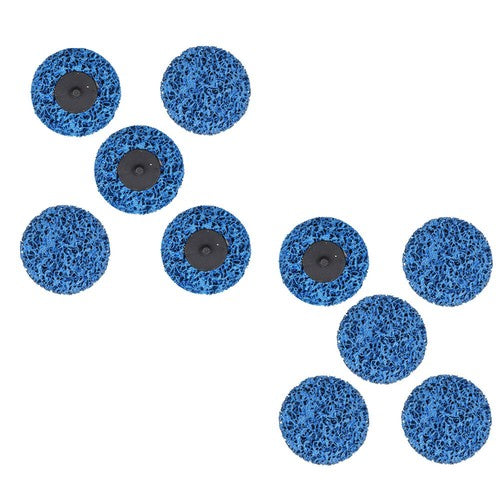 DURAFORCE 3" Blue Quick Change Easy Strip & Clean Discs For Paint Rust 10 Pack