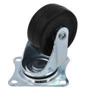 DURAFORCE 2" Swivel Caster Wheels Rubber Base & Top Plate Bearing Heavy Duty 24 Pack