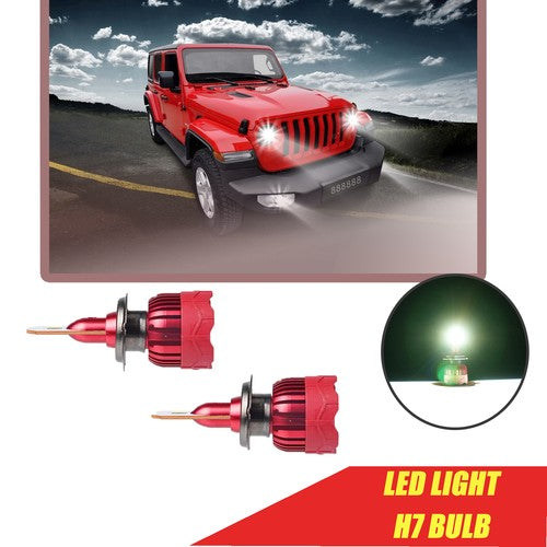 DURAFORCE H7 LED Headlight Conversion Kit 2X 16000LM 6000K White Super High Low Beam Pair