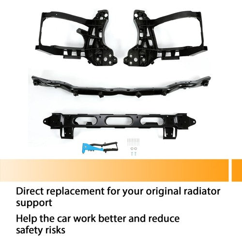Front Radiator Support With LH RH Headlight Bracket For Dodge Ram 2500 3500 10-12