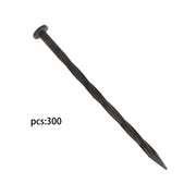 DURAFORCE 300PCS 8 Inch Plastic Landscape Anchoring Spikes, Garden Spiral Landscape Spikes