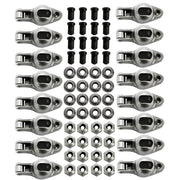 DURAFORCE 1.6 Ratio 3/8" Steel Roller Rocker Arms for Small Block Chevy 262-400 1955-1986