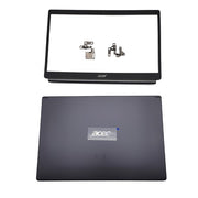 DURAFORCE Black Back Cover & Bezel Hinges For Acer Aspire A515-54 A515-54G A515-55 Top Lid