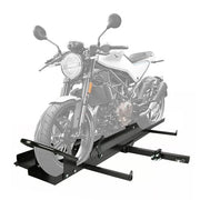 DURAFORCE Motorcycle Carrier Hitch Mount Dirt Bike Rack 2inch Trailer Scooter Hauler Ramp