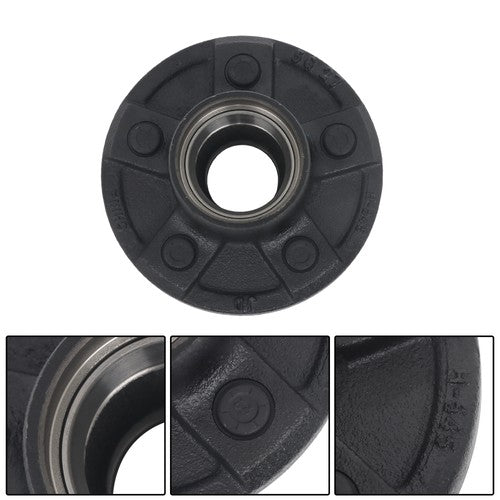 DURAFORCE Idler Hub Round Spindle Kit Trailer Hub Kit With Bearing Kit For 5 Lug × 4.5"