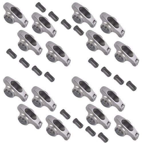 DURAFORCE 16Pcs 17-4PH Stainless Steel Rocker Arms for Pontiac 287-455 V8 4.3L 1.65 Ratio