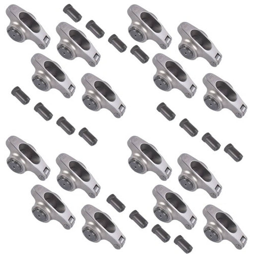 DURAFORCE 16Pcs 17-4PH Stainless Steel Rocker Arms for Pontiac 287-455 V8 4.3L 1.65 Ratio