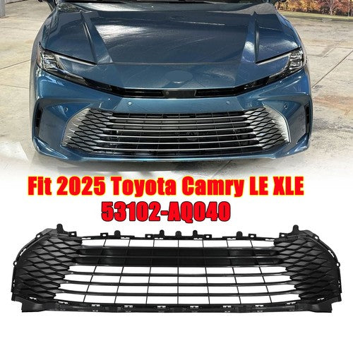 DURAFORCE Fit 2025 Toyota Camry LE XLE Front Bumper Lower Grille Black 53102-AQ040