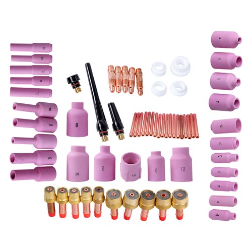 DURAFORCE TIG Torch Gas Lens Collet Body Kit 67pcs for DB SR WP17 18 TIG Welding Torch